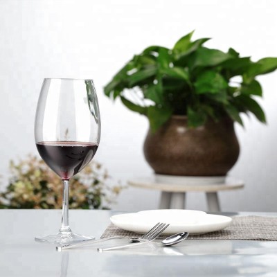 2019 Stable Unbreakable Tritan Plastic Outdoor Red Wine Glass