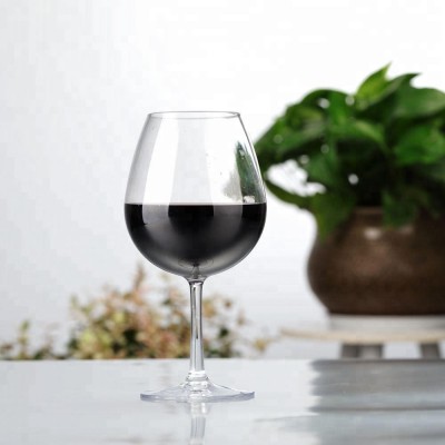 2018 Hot Selling Safest USA Crystal Clear TRITAN Plastic Red Wine Glasses