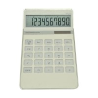 10 Digit Calculator Plastic Keys Dual Power Desktop Calculator