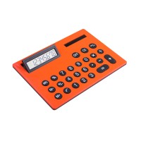 Large Size Easy Operated 8 Digits Display Screen Adjustable Jumbo Calculator A4 Orange