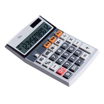 Japanese Style 12 Digit Dual Power Office Desktop Sales Tax Calculator Financial for Business